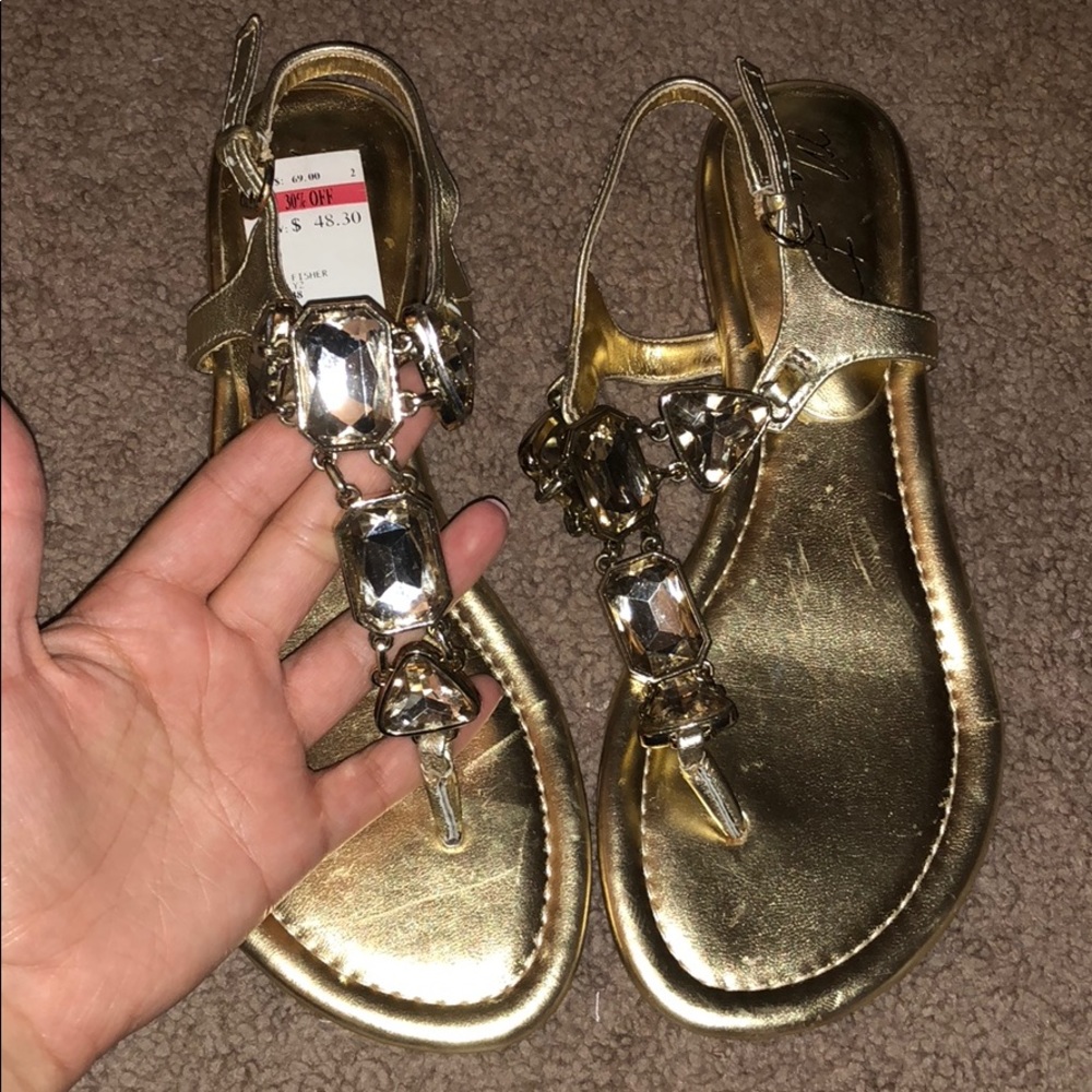 Gold Jewel sandals